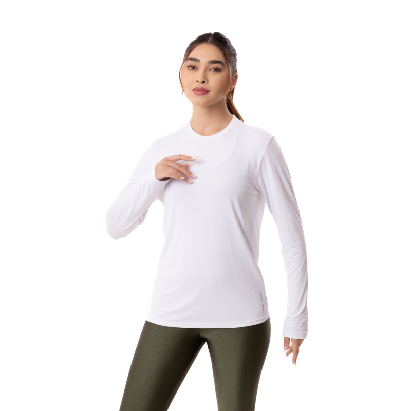 Camiseta Manga Longa com Proteção UV 50+